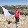 Крымские альпинисты водрузили флаги Российской Федерации на Ай-Петри